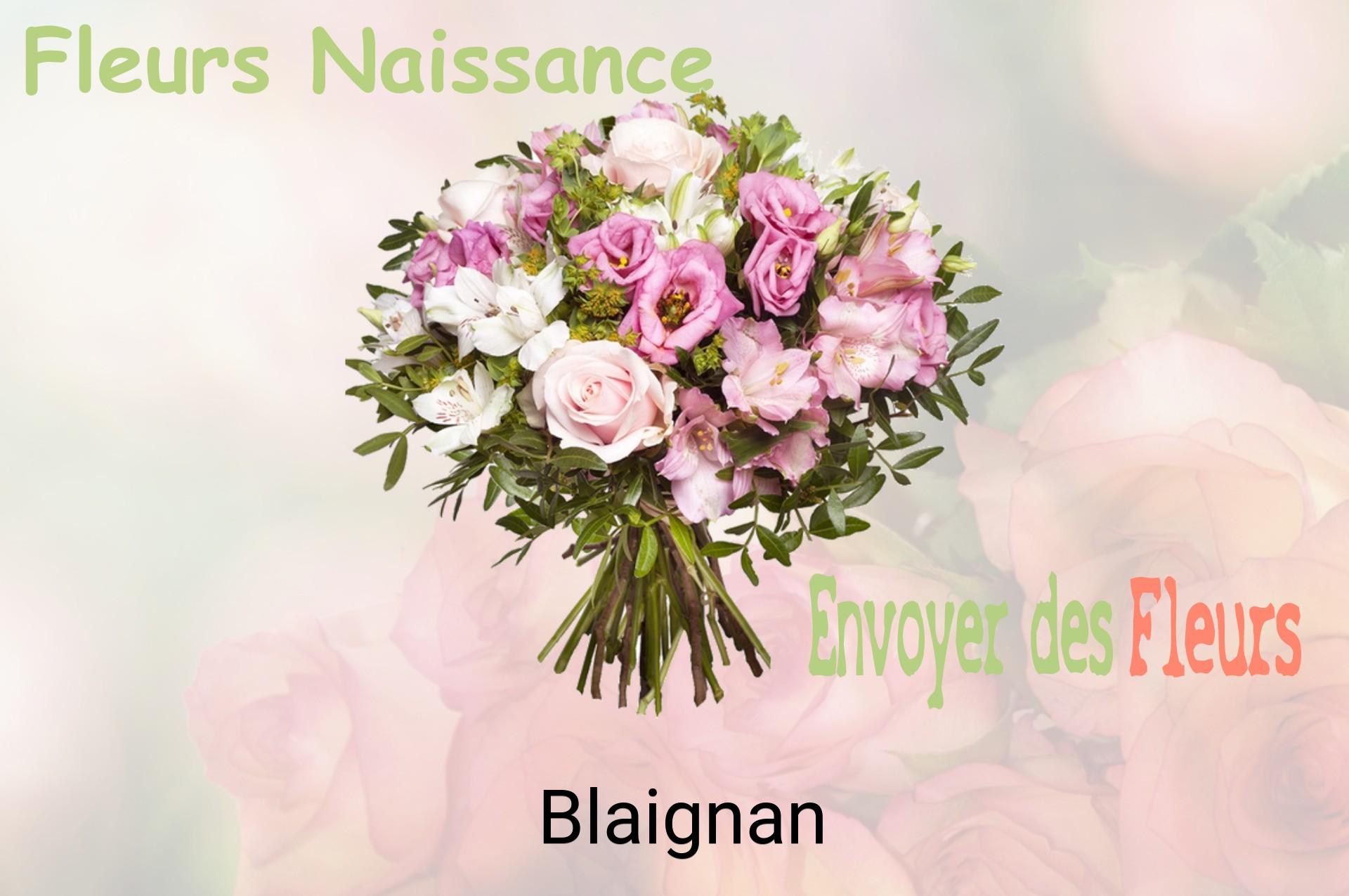 Bouquet de fleurs de naissance livré à Blaignan
