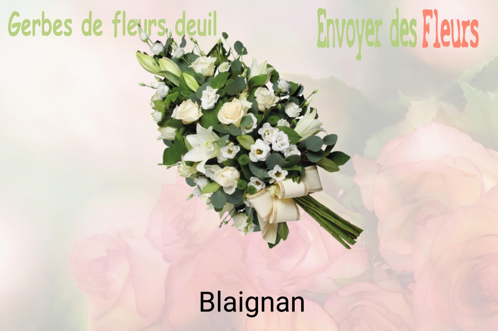 Gerbe de fleurs de deuil livrée à Blaignan